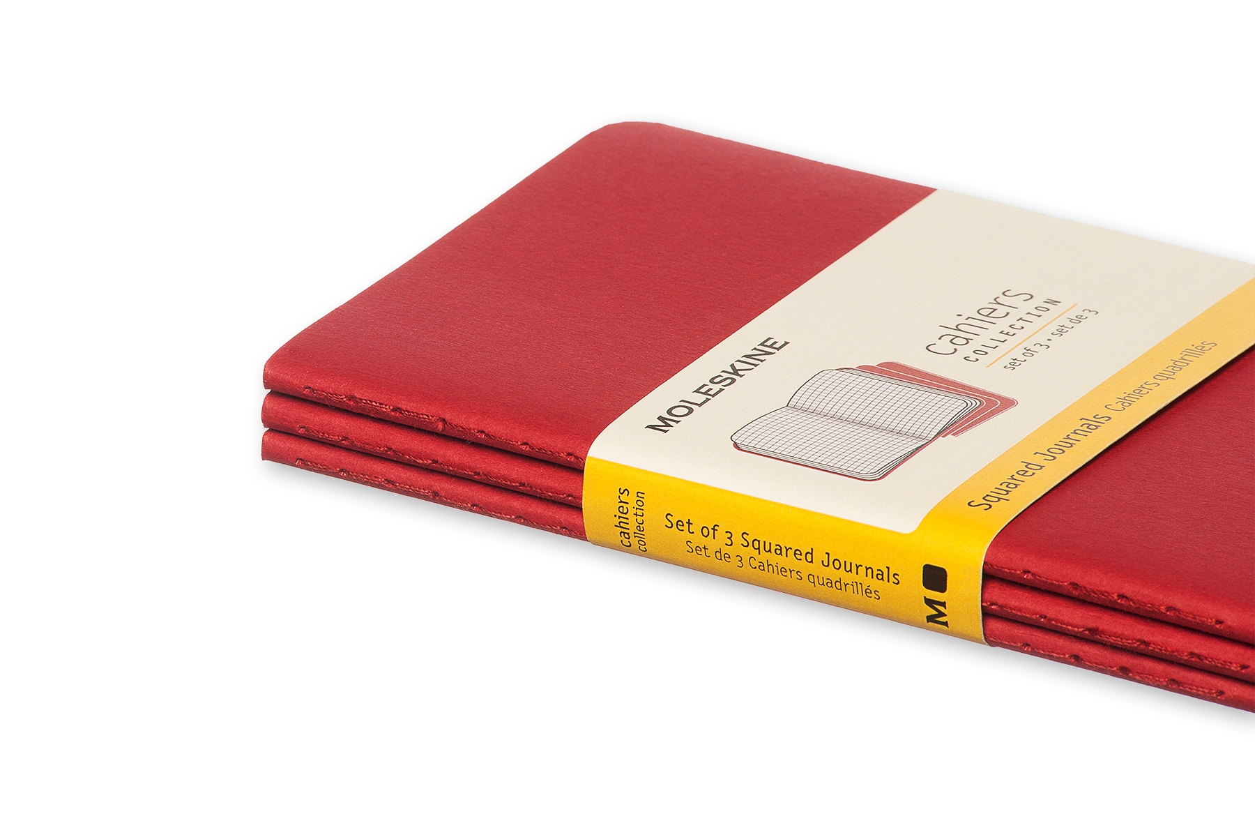 ordina Set 3 Quaderni Cahier Journal a quadretti - Pocket - Coperti