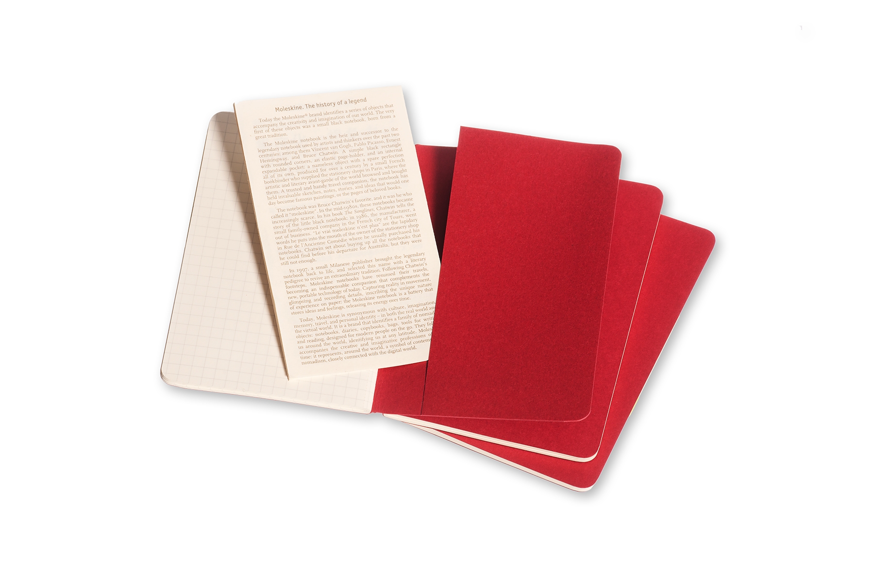 ordina Set 3 Quaderni Cahier Journal a quadretti - Pocket - Coperti