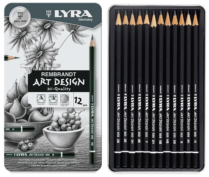 Rembrandt Lyra Lyra Art Design matita di grafite finisse 12 gradaz. 4084900020227