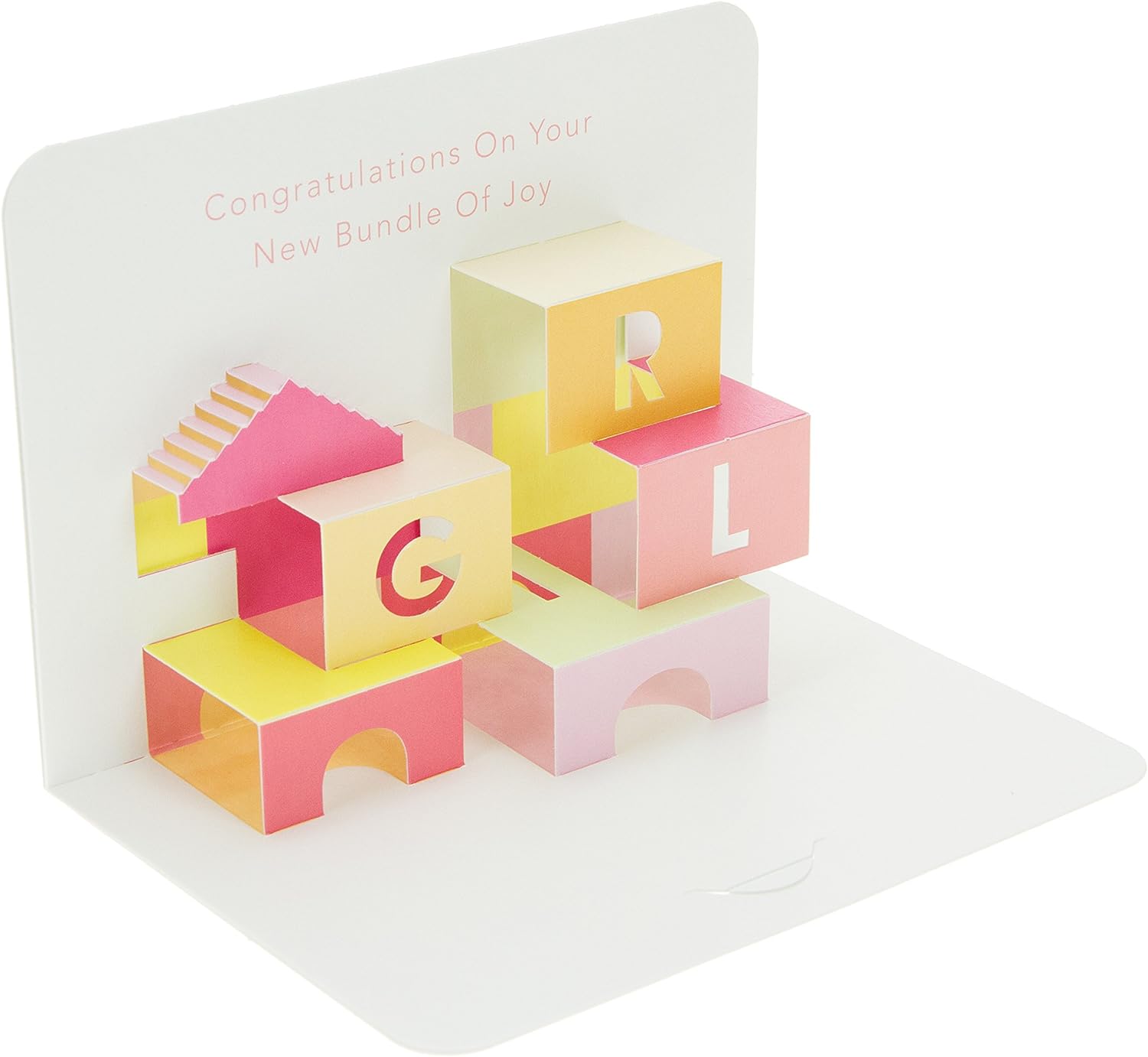 clicca su immagine per consultare dettagli, vedere altre foto e ordinare Art File FORM Biglietto d auguri pop-up 3D: cubi girl