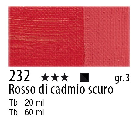 MAIMERI OLIO CLASSICO 60ml Rosso cadmio sc. 232.