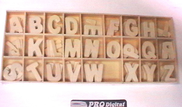 Lettere Legno Grandi (5 x lettera) 3,5x2.