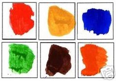 confezione 10 Pigmenti puri polvere in colori assortiti.