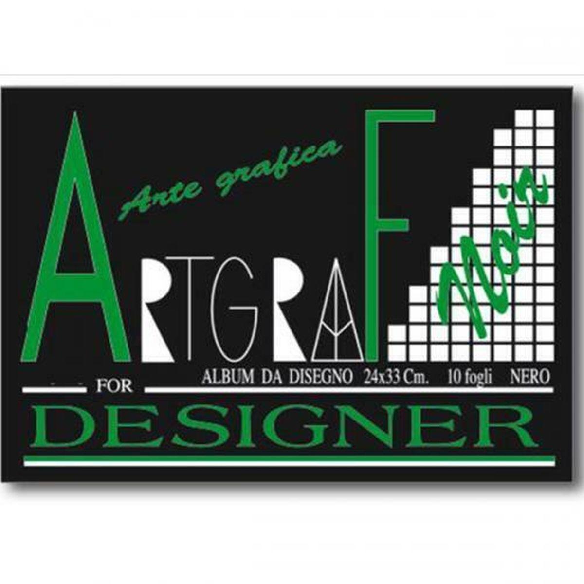 Album artgraf noir 24x33 10fg 120gr nero