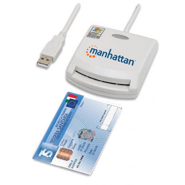 clicca su immagine per consultare dettagli, vedere altre foto e ordinare LETTORE SMART CARD Manhattan per Firma Digitale