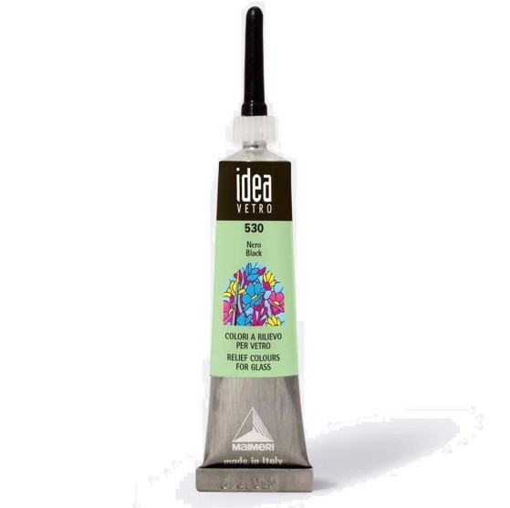 PIOMBO IMITAZIONE A  RILIEVO IDEA VETRO 20ml NERO 530