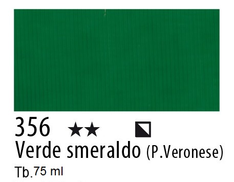 Maimeri colore Acrilico extra fine Verde Smeraldo 356.