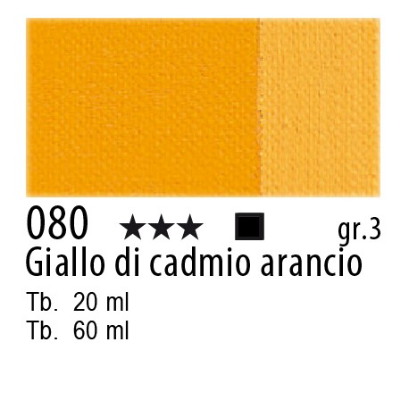 MAIMERI OLIO CLASSICO 60ml Giallo Cadmio Arancio 080 .