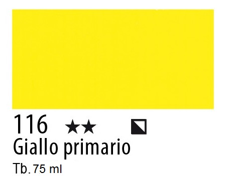 Maimeri colore Acrilico extra fine Giallo Primario 116 75m.