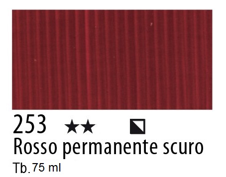 Maimeri colore Acrilico extra fine Rosso Perm. Scuro 253.