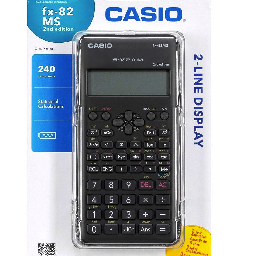 calcolatrice scinetifica Casio FX-82MS 2nd Edition.