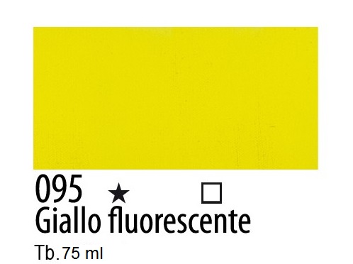 Maimeri Acrilico extrafine tinta fluorescente giallo.