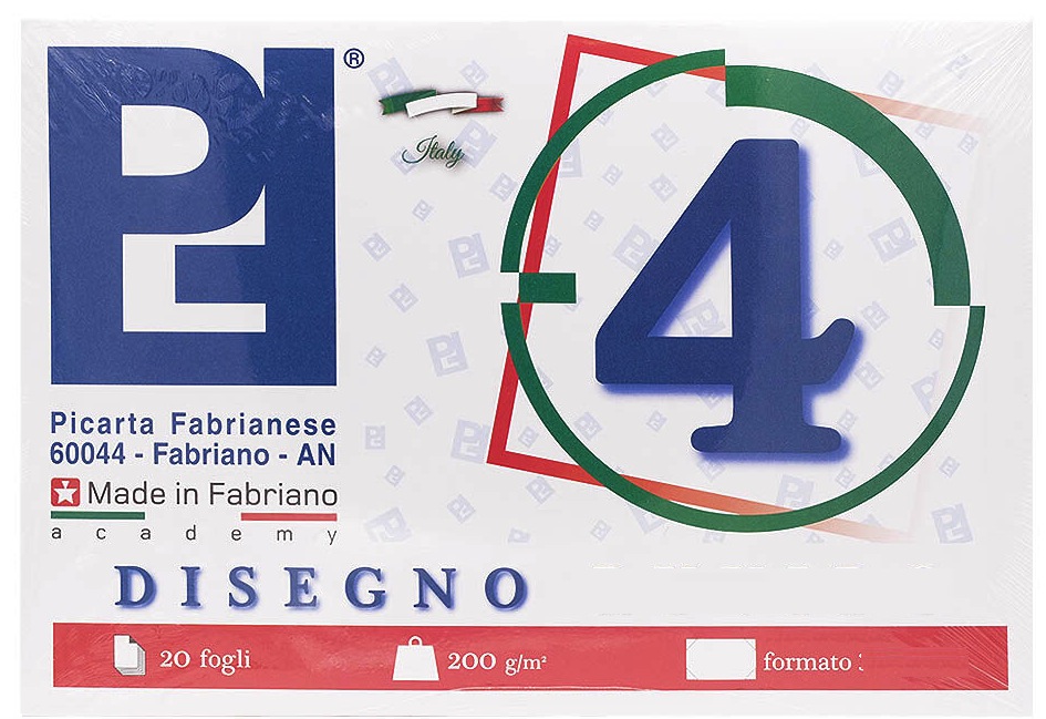 Album da Disegno Pigna 4 Liscio, Ruvido o Squadrato (24x33 o 33x48 cm)