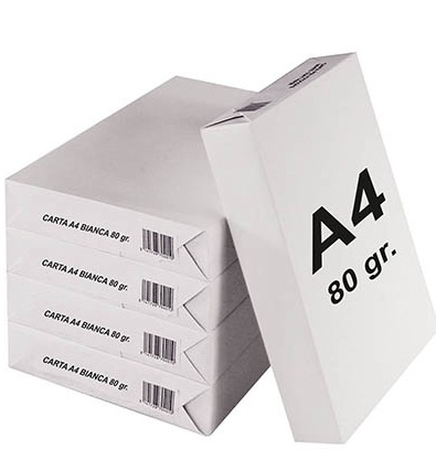 Cartoncino bianco – A4 – 250 Fogli – 1 Risma – 160gr – Segnalibro