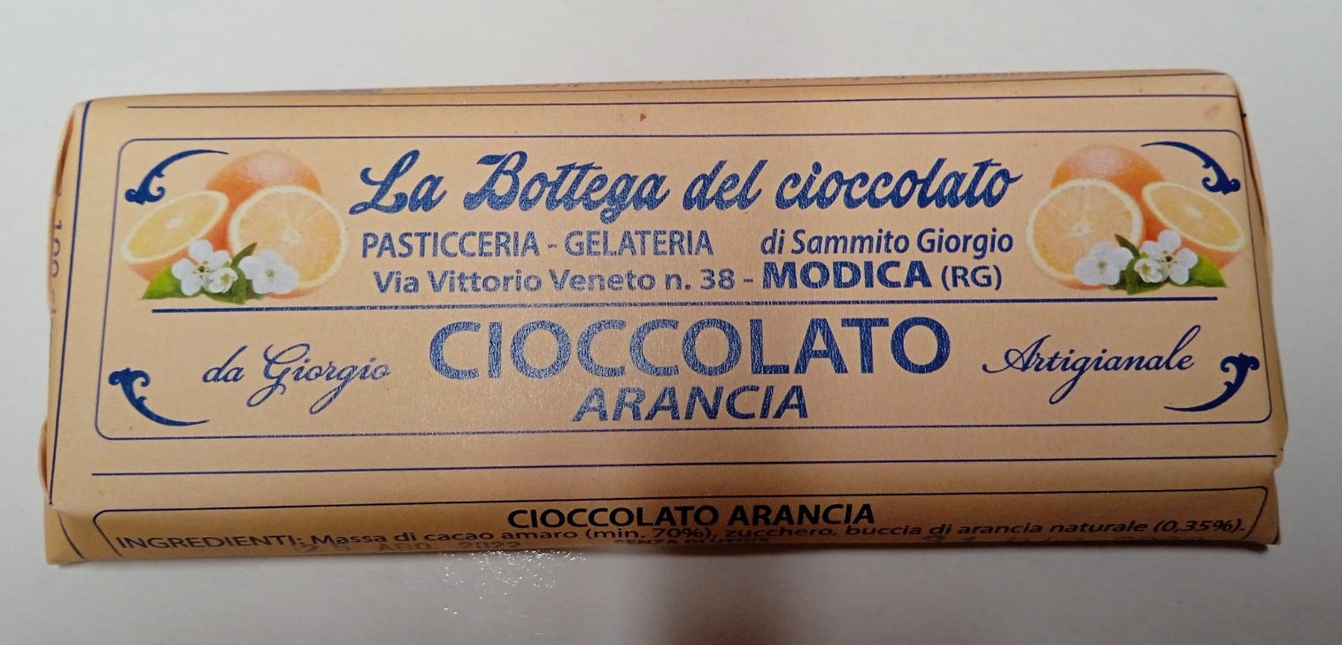 Bottega del Cioccolato di Modica Gusto CIOCCOLATO ARANCIA.