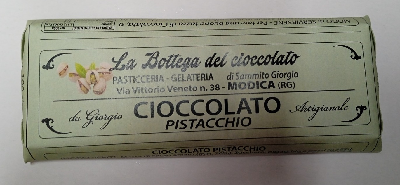 ordina Bottega del Cioccolato di Modica Gusto CIOCCOLATO PISTACCHIO
