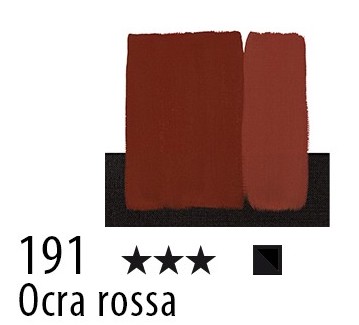 Maimeri colore Acrilico extra fine Ocra Rossa 191 -75ml.