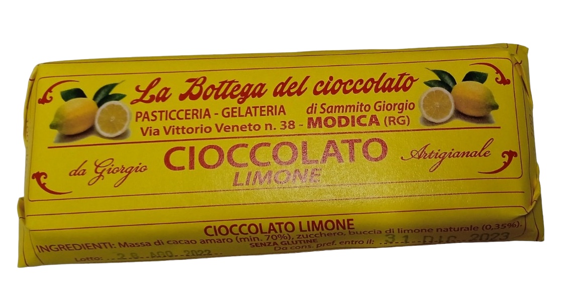 Bottega del Cioccolato di Modica Gusto CIOCCOLATO LIMONE.