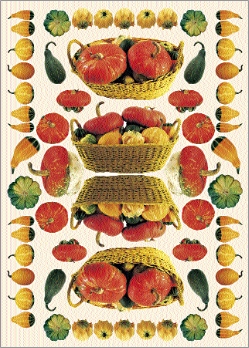 Carta decoupage mis. 50x70 - fig.112 zucche e cesto frutta.