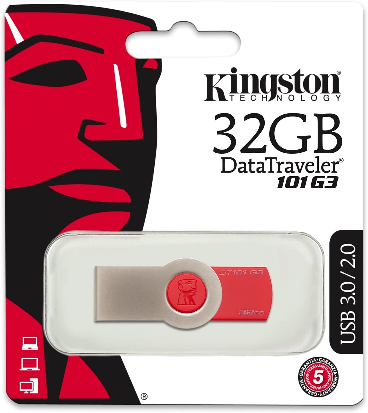 clicca su immagine per consultare dettagli, vedere altre foto e ordinare Chiavetta USB Flash Drive Data Traveler 101 - 32 gb