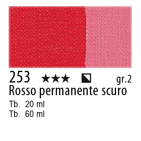 MAIMERI OLIO CLASSICO 60ml rosso permanente scuro COD/253.
