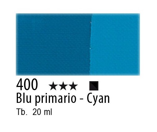 Tempera Fine Maimeri TEMPERA tubo 20 ml. blu cyan primario.