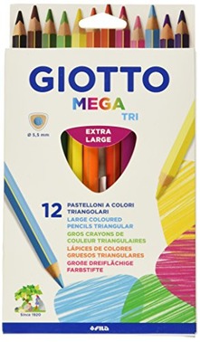 clicca su immagine per consultare dettagli, vedere altre foto e ordinare Pastelli Giotto Mega Scatola 12 matite colorate assorti 