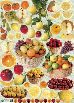Carta per decoupage mis. 50x70 -  fig.125 frutta fresca.