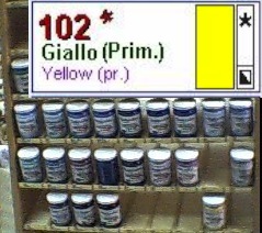 Colore Acrilico fine DALU Made in Italy 156ml. (giallo pr).