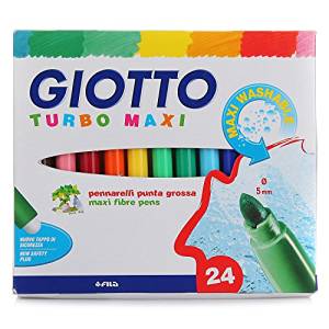 Scatola 12 colori a spirito pennarelli TURBO MAXI Giotto Fila