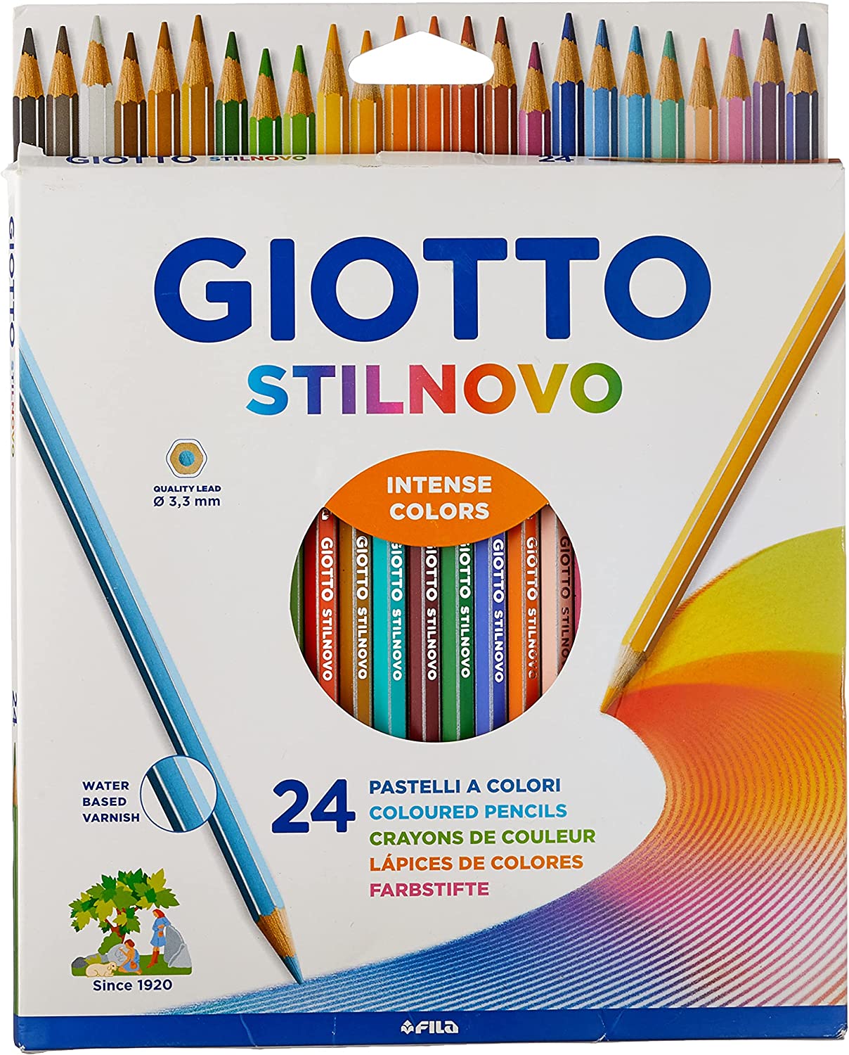 Giotto Stilnovo Astuccio Da 24 Matite A Pastello Colorate.