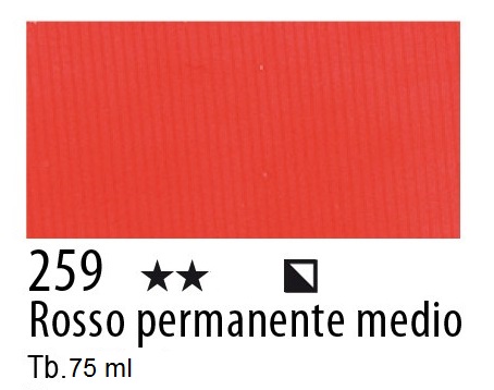 Maimeri colore Acrilico extra fine Rosso Perm. Medio 259.